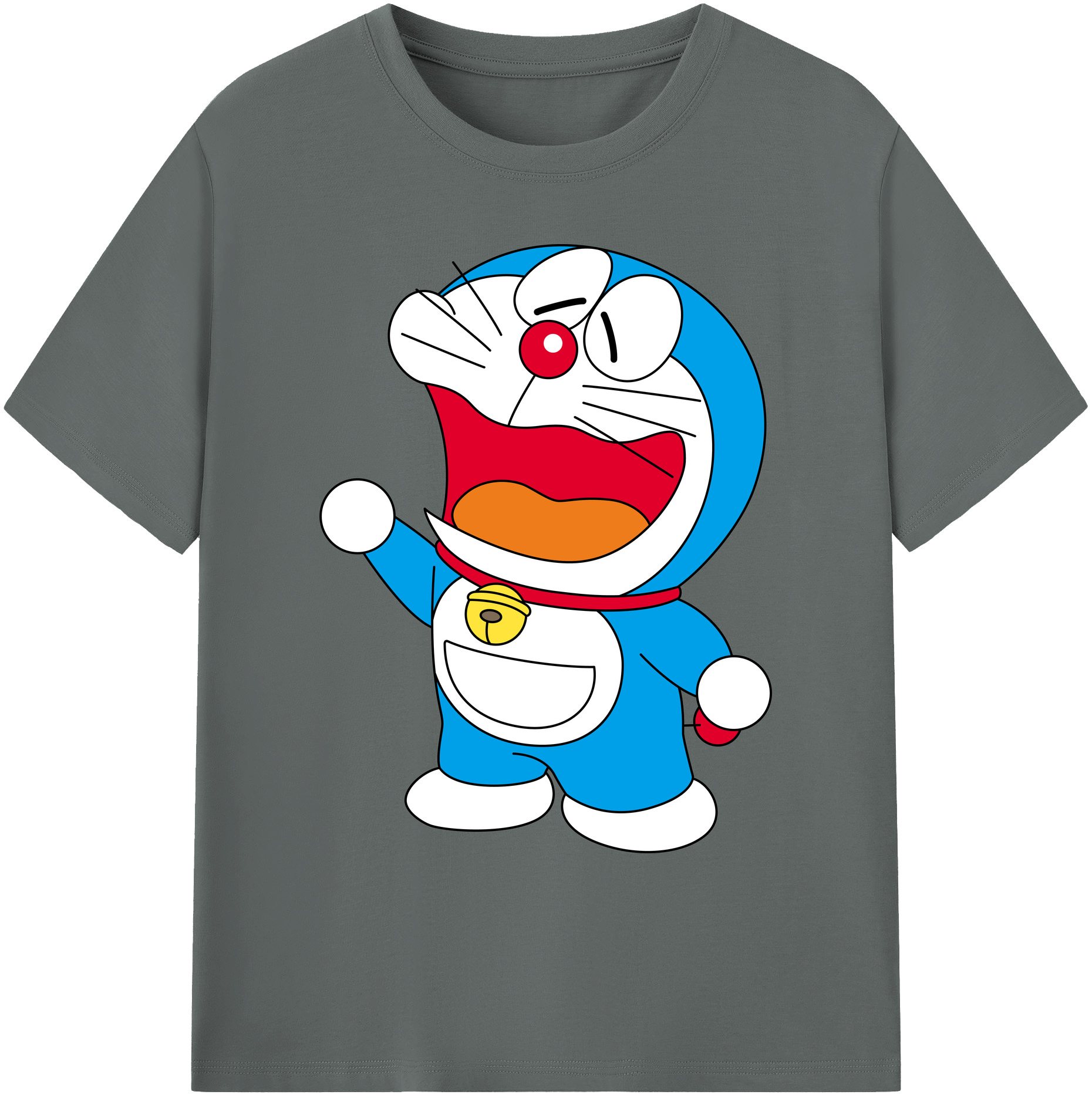 （画像用） ドラえもん Doraemon 綿100％ メンズ半袖Tシャツ｜肌触りやわらか＆通気性